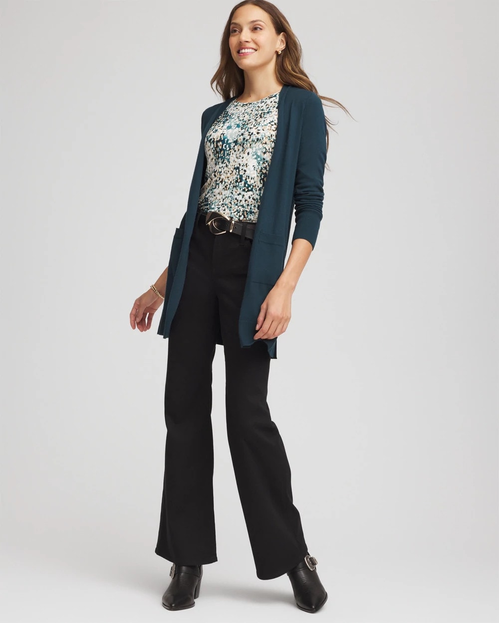 Chico's Women | Touch of Cool™ Layering Tee TEAL SHADOW