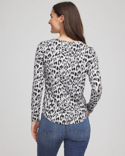 Chico's Women | Touch of Cool™ V-Neck Layering Tee DOVE GRAY