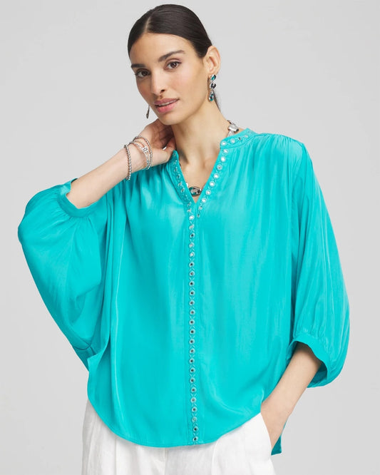 Chico's Women | Batwing Sleeve Top SEASPRAY