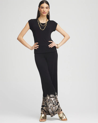 Chico's Women | Travelers™ Cap-Sleeve Top TRAVELERS BLACK