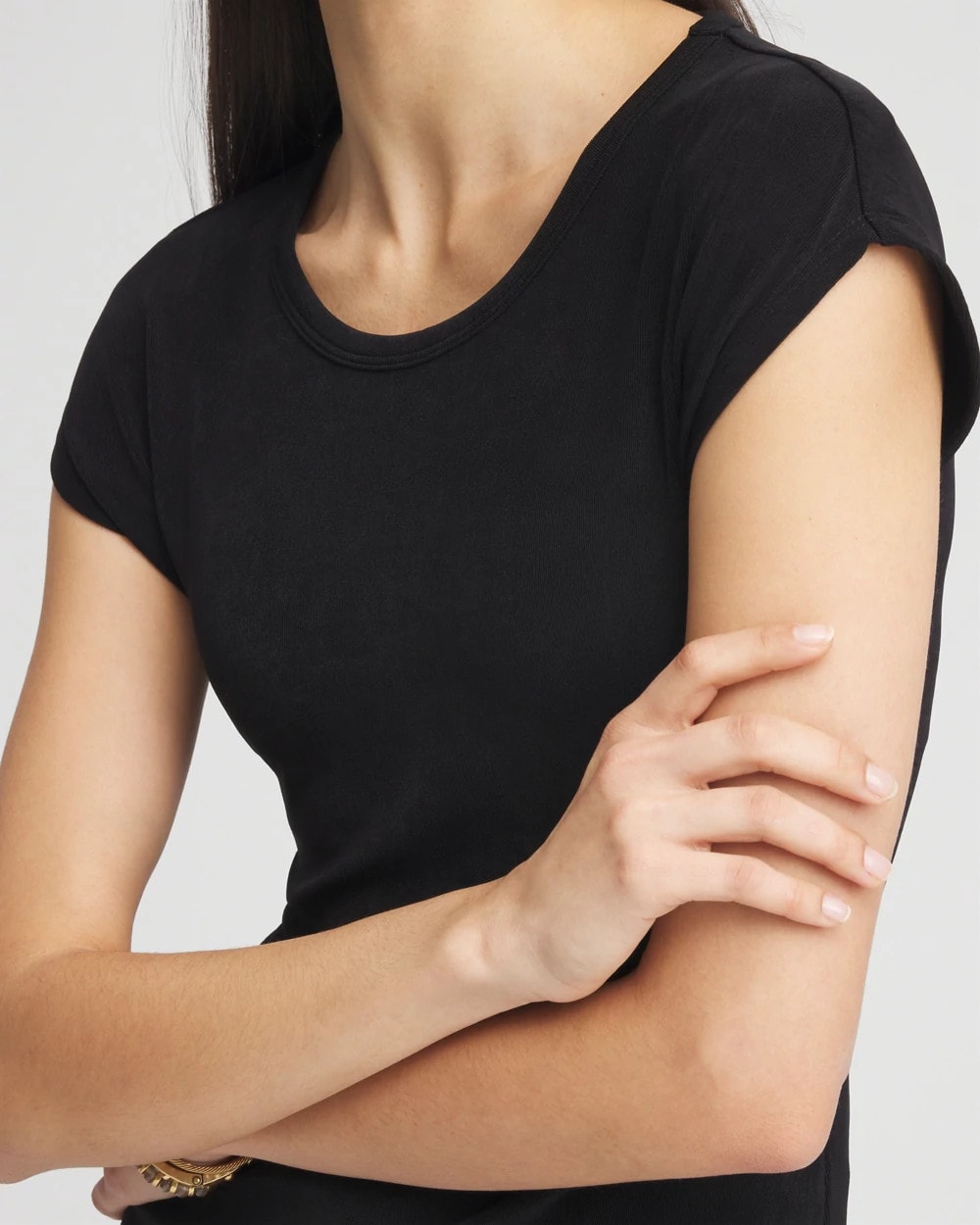 Chico's Women | Travelers™ Cap-Sleeve Top TRAVELERS BLACK