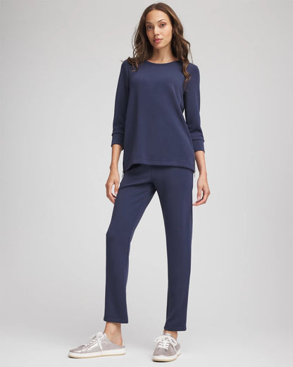 Chico's Women | Zenergy® Satin-Trim Tunic PASSPORT BLUE