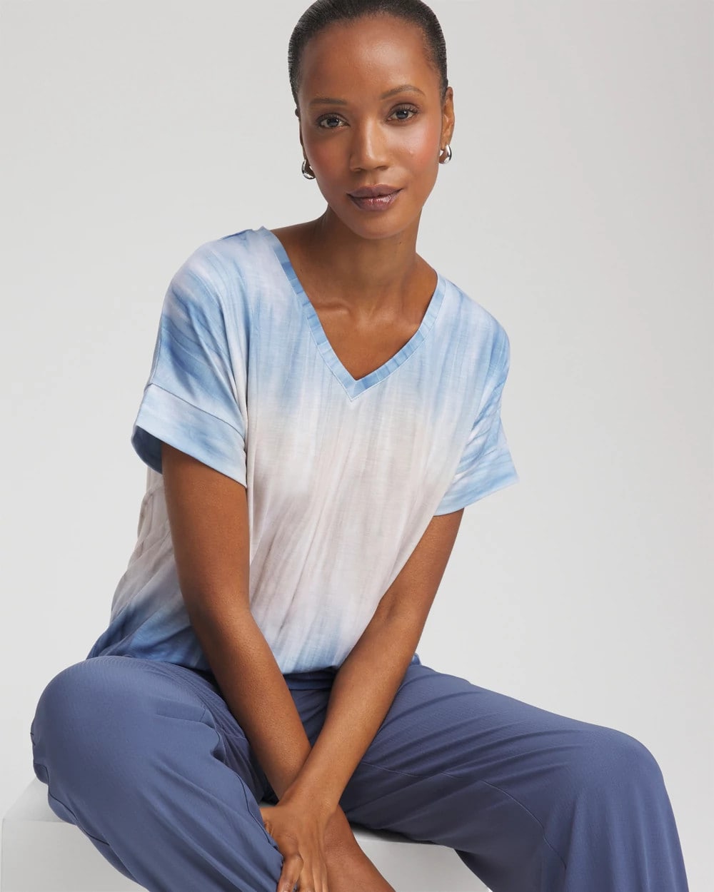 Chico's Women | Zenergy® Slub Short-Sleeve Tee PASSPORT BLUE