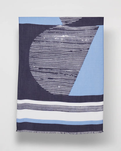 Chico's Women | Printed Woven Oblong Scarf PASSPORT BLUE
