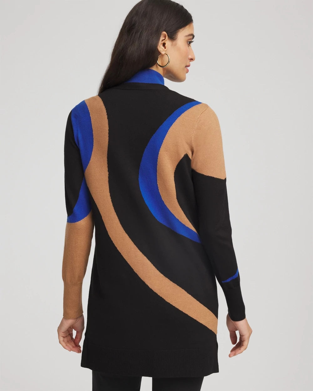 Chico's Women | Ella Colorblock Cardigan Sweater BLACK