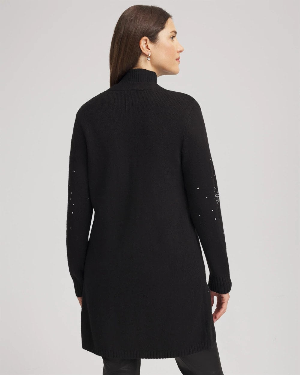 Chico's Women | Rhinestone Embellished Cardigan BLACK