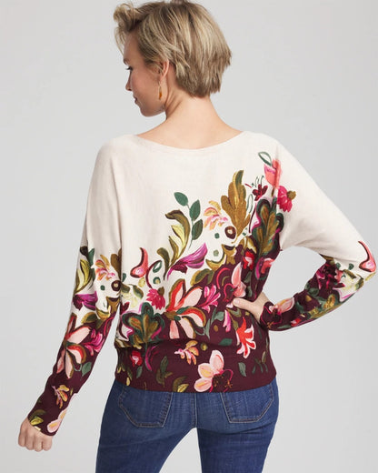 Chico's Women | Ella Dolman Pullover Sweater DEEP CHIANTI