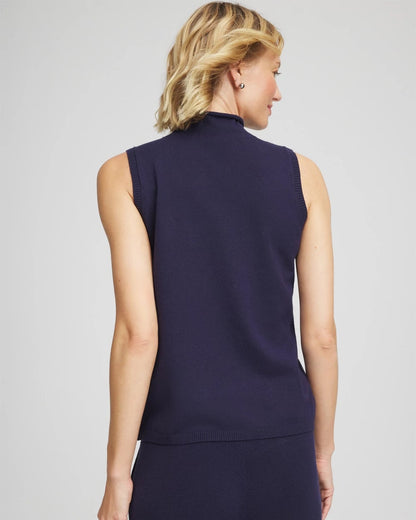 Chico's Women | Zenergy® Luxe Sleeveless Turtleneck PASSPORT BLUE