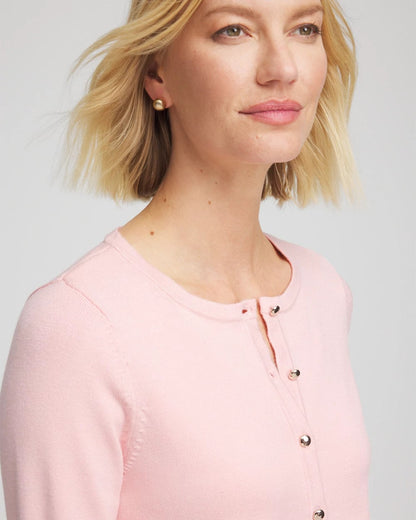 Chico's Women | Crewneck Cardigan BLUSHED