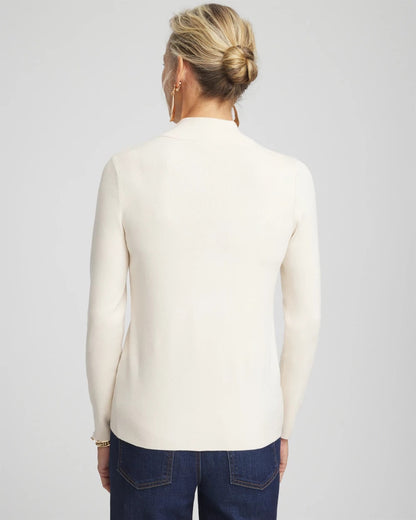 Chico's Women | Ella Mockneck Sweater ENGLISH CREAM