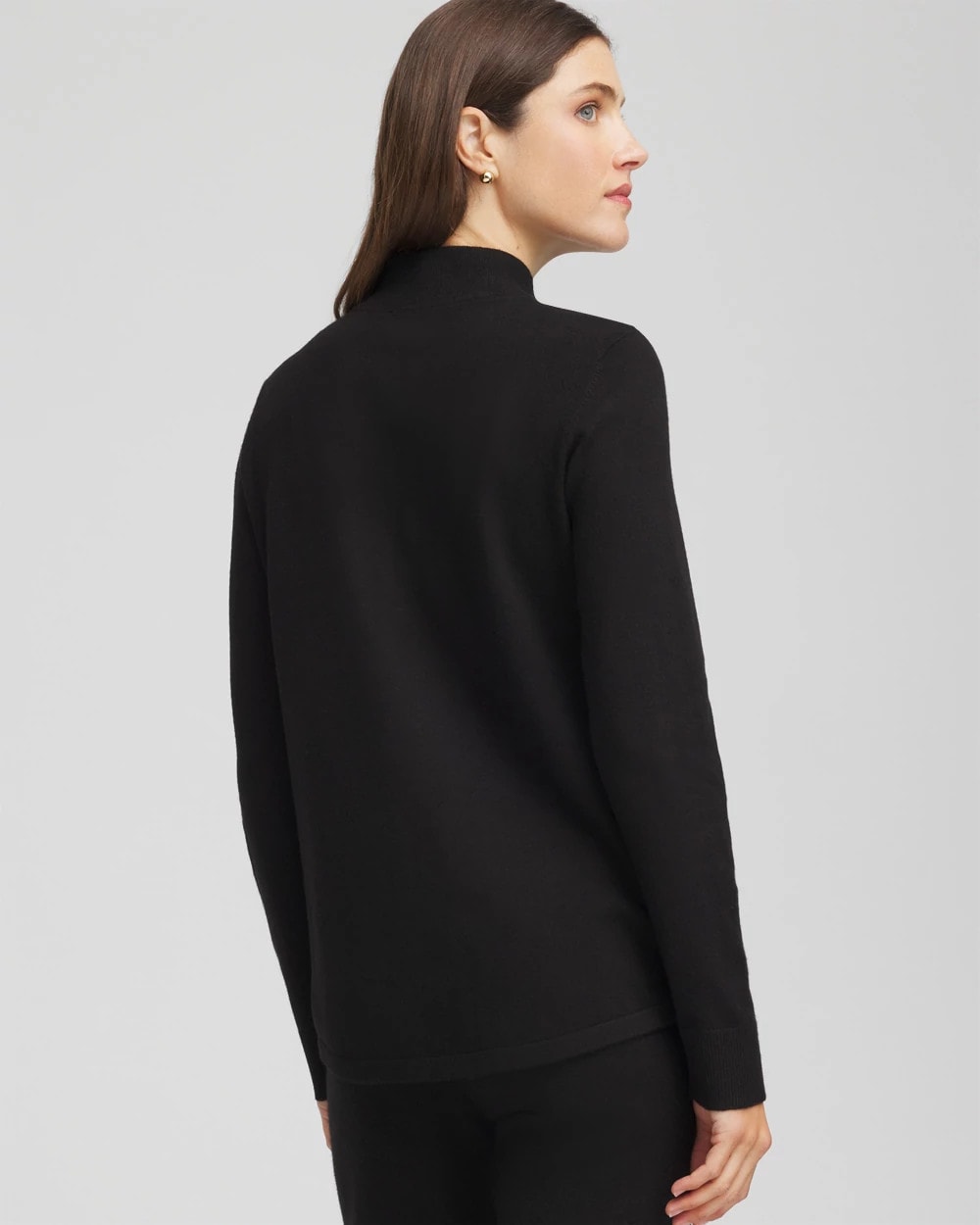 Chico's Women | Zenergy® Luxe Half-Zip Pullover Top BLACK