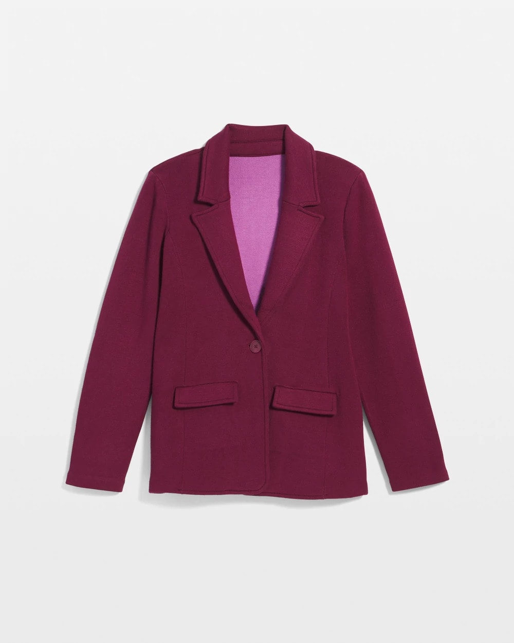 Chico's Women | Single-Breasted Sweater Blazer DEEP CHIANTI
