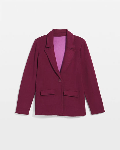 Chico's Women | Single-Breasted Sweater Blazer DEEP CHIANTI