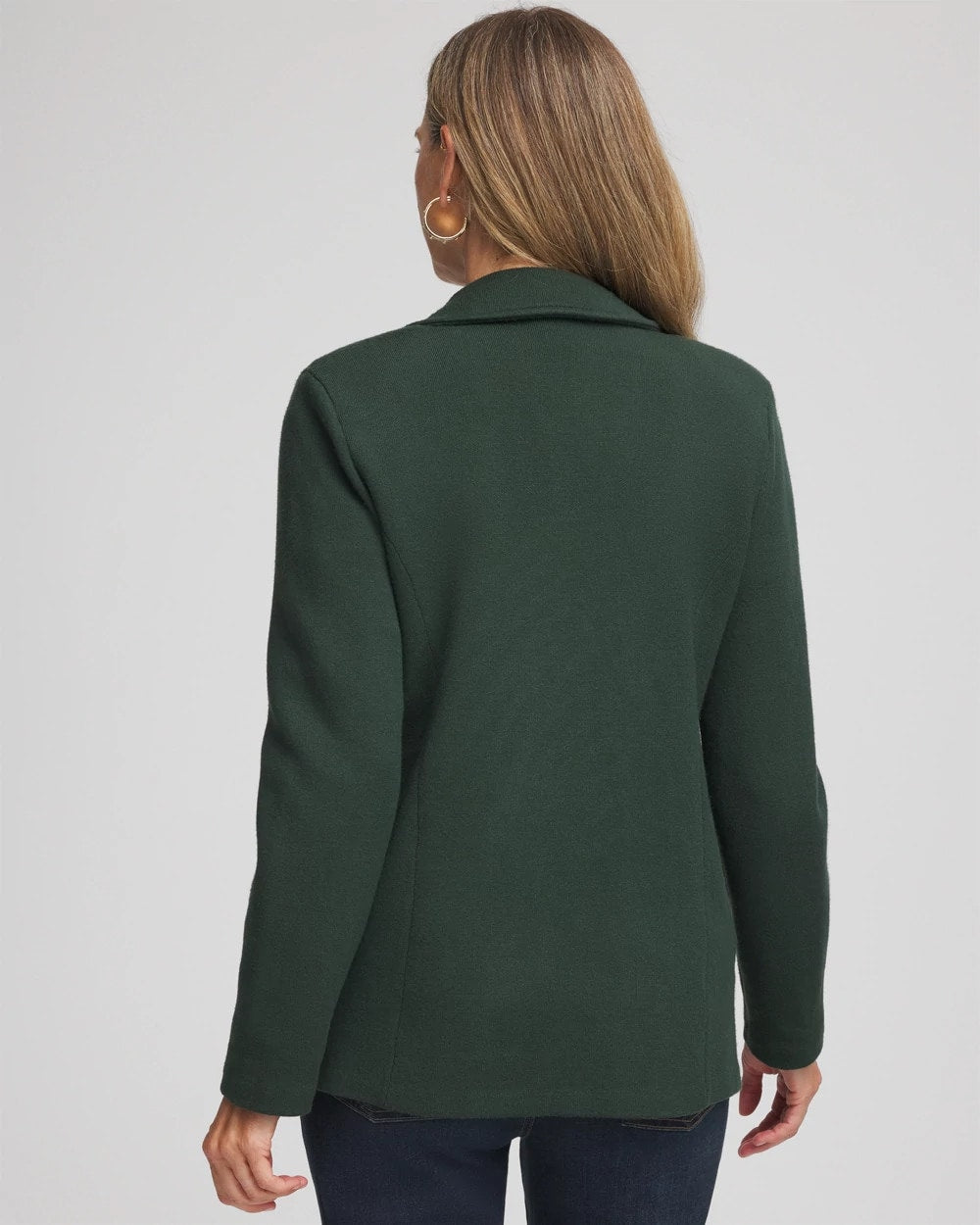 Chico's Women | Single-Breasted Sweater Blazer DARKEST SPRUCE