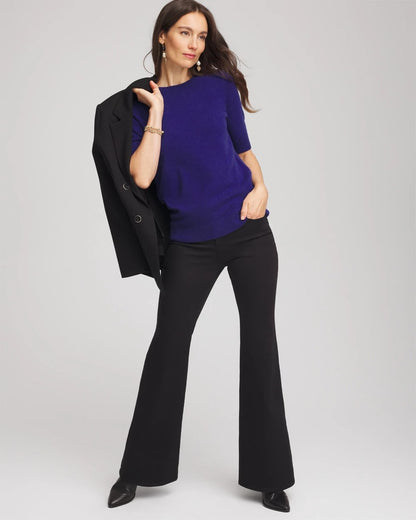 Chico's Women | Crewneck Cashmere Pullover Sweater COBALT