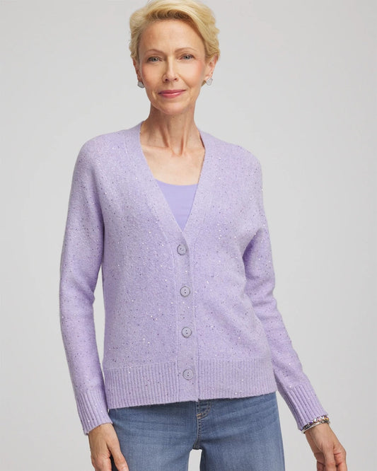 Chico's Women | Shine Boyfriend Cardigan LILAC MIST