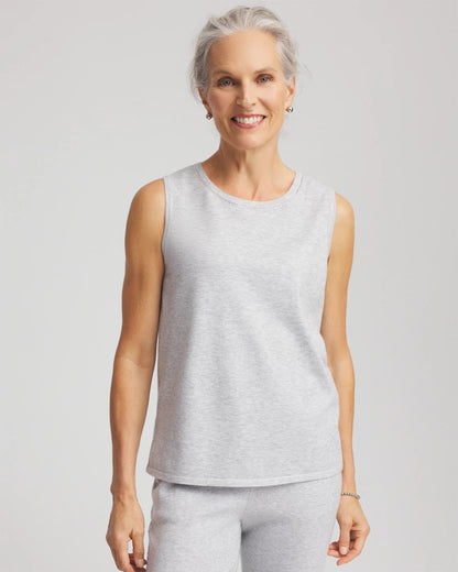 Chico's Women | Zenergy® Luxe Diamante Tank FROSTED GRAY HEATHER