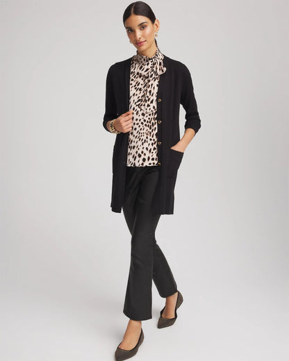 Chico's Women | Ella Pocketed Cardigan Sweater BLACK