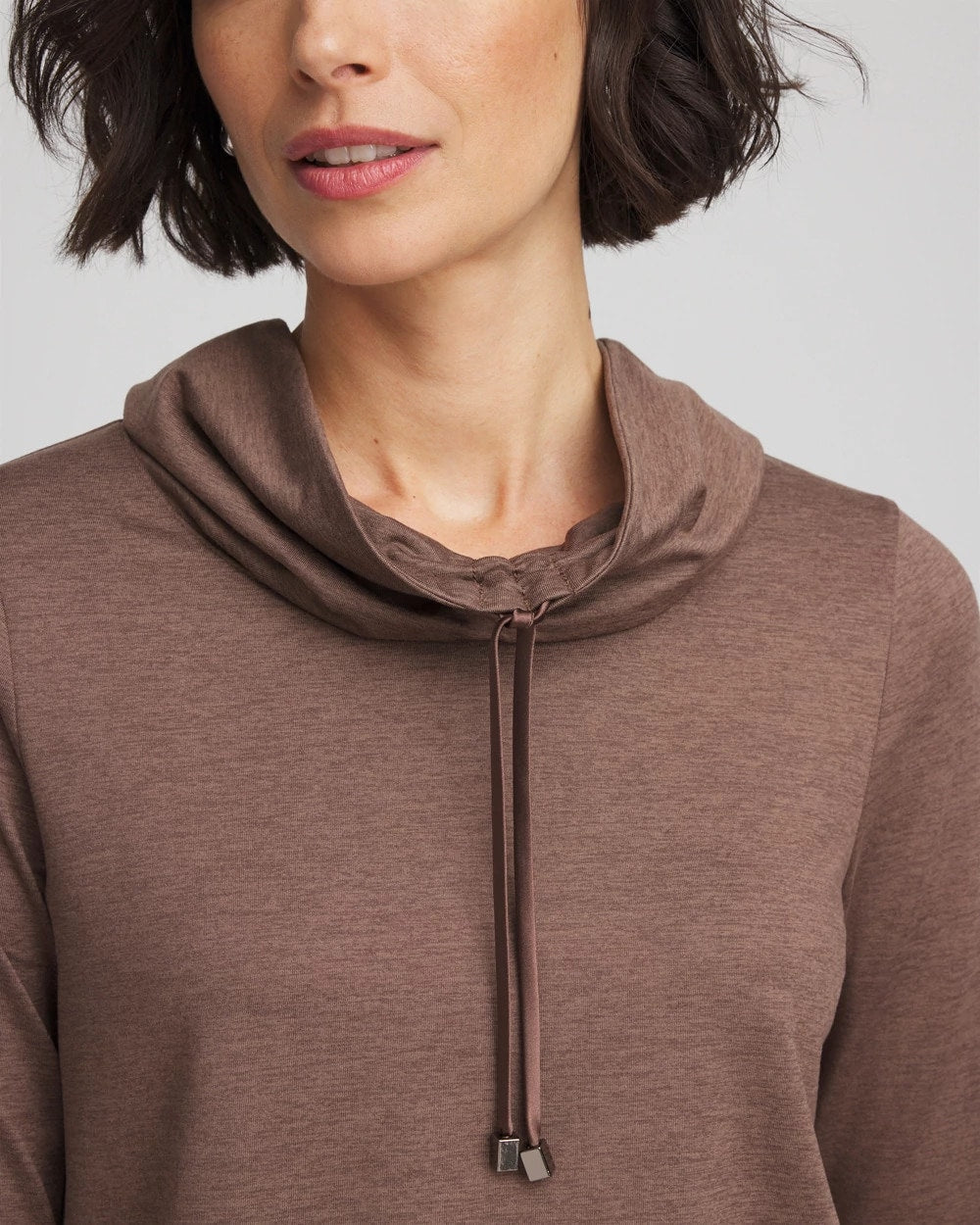 Chico's Women | Zenergy® Cloud Cowlneck Top WALNUT