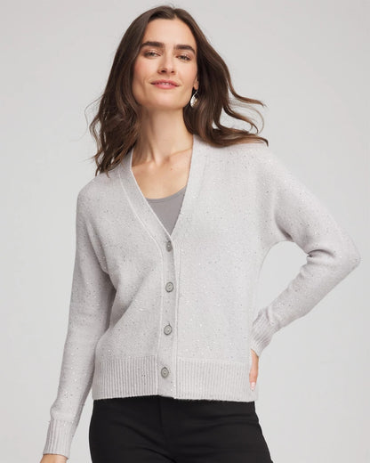 Chico's Women | Shine Boyfriend Cardigan DOVE GRAY