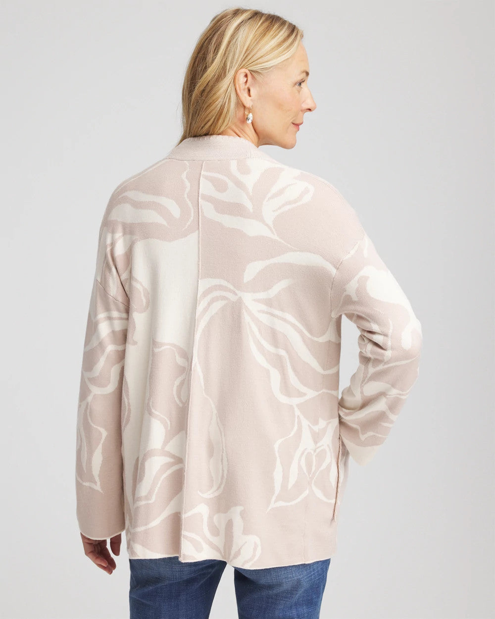 Chico's Women | Abstract Bloom Cardigan ENGLISH CREAM