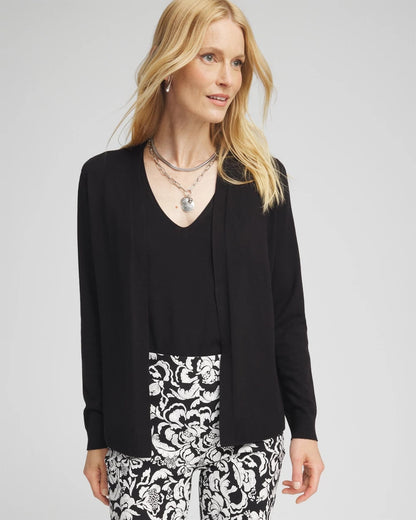 Chico's Women | Ella Long-Sleeve Cardigan BLACK
