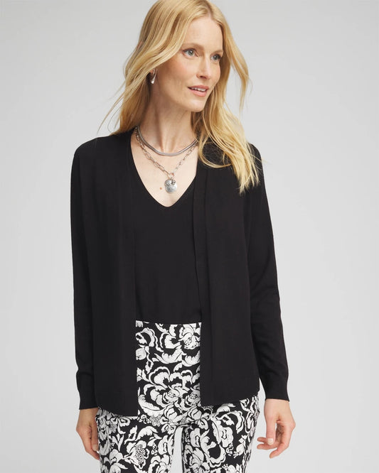 Chico's Women | Ella Long-Sleeve Cardigan BLACK