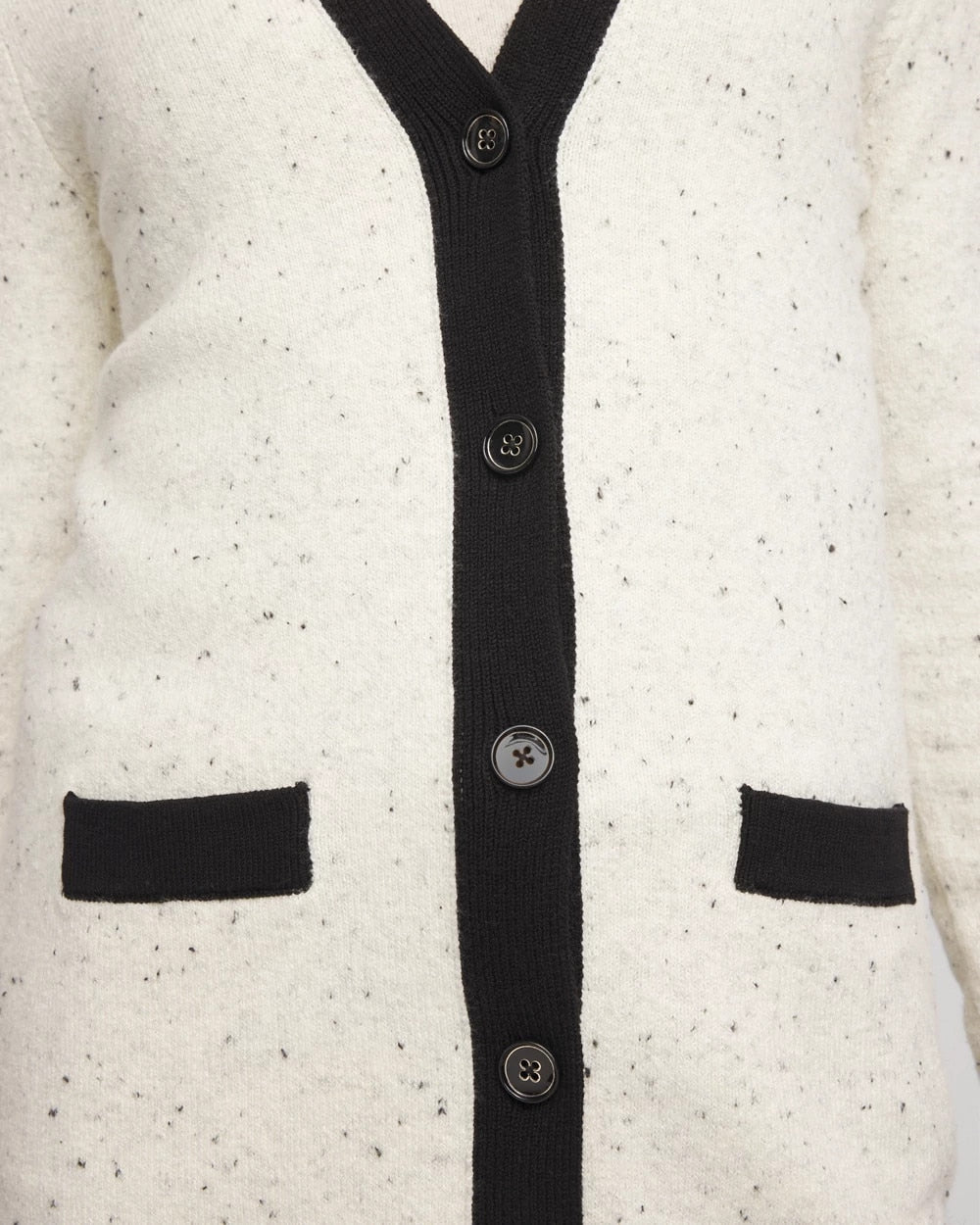 Chico's Women | Tipped Lady Jacket Cardigan ENGLISH CREAM
