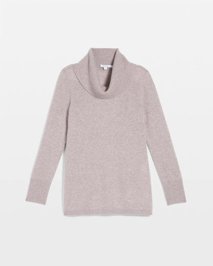Chico's Women | Cowlneck Cashmere Pullover Tunic TAUPE HEATHER