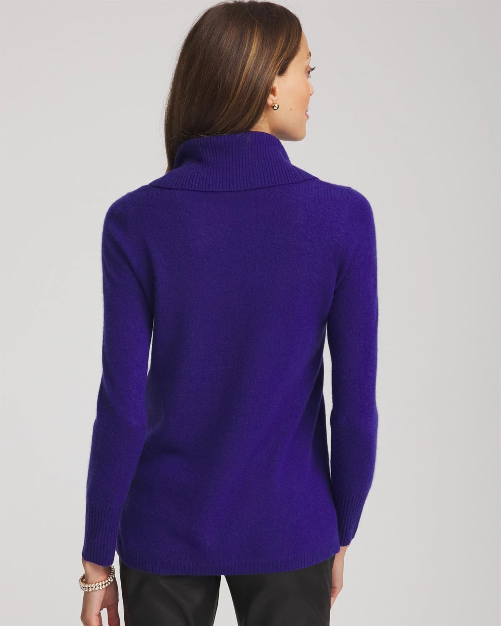 Chico's Women | Cowlneck Cashmere Pullover Tunic COBALT