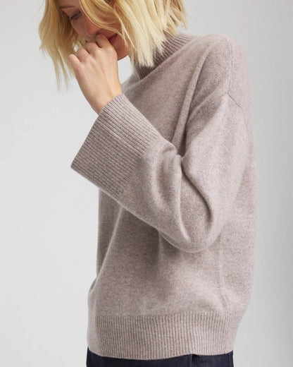 Chico's Women | Cashmere Mockneck Sweater TAUPE HEATHER