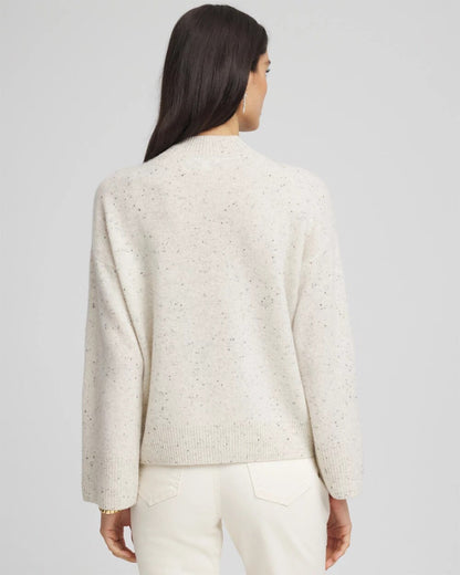 Chico's Women | Cashmere Mockneck Sweater LIGHT GRAY