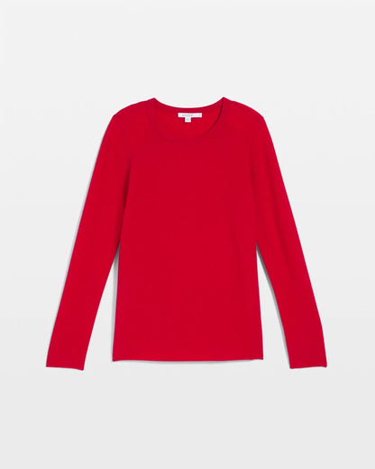 Chico's Women | Crewneck Cashmere Pullover Sweater RED