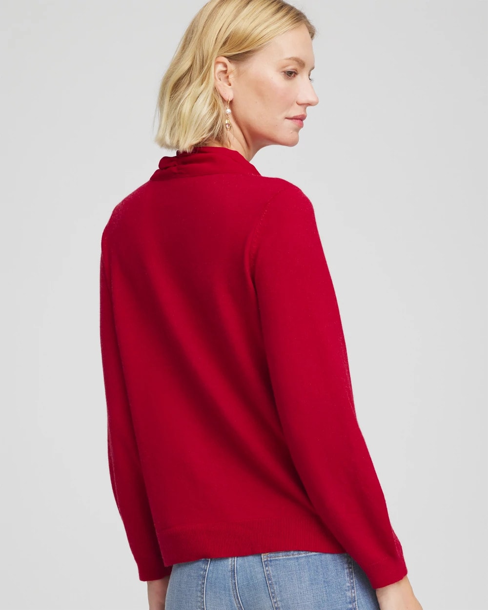 Chico's Women | Bow-Detailed Sweater CARMINE RED
