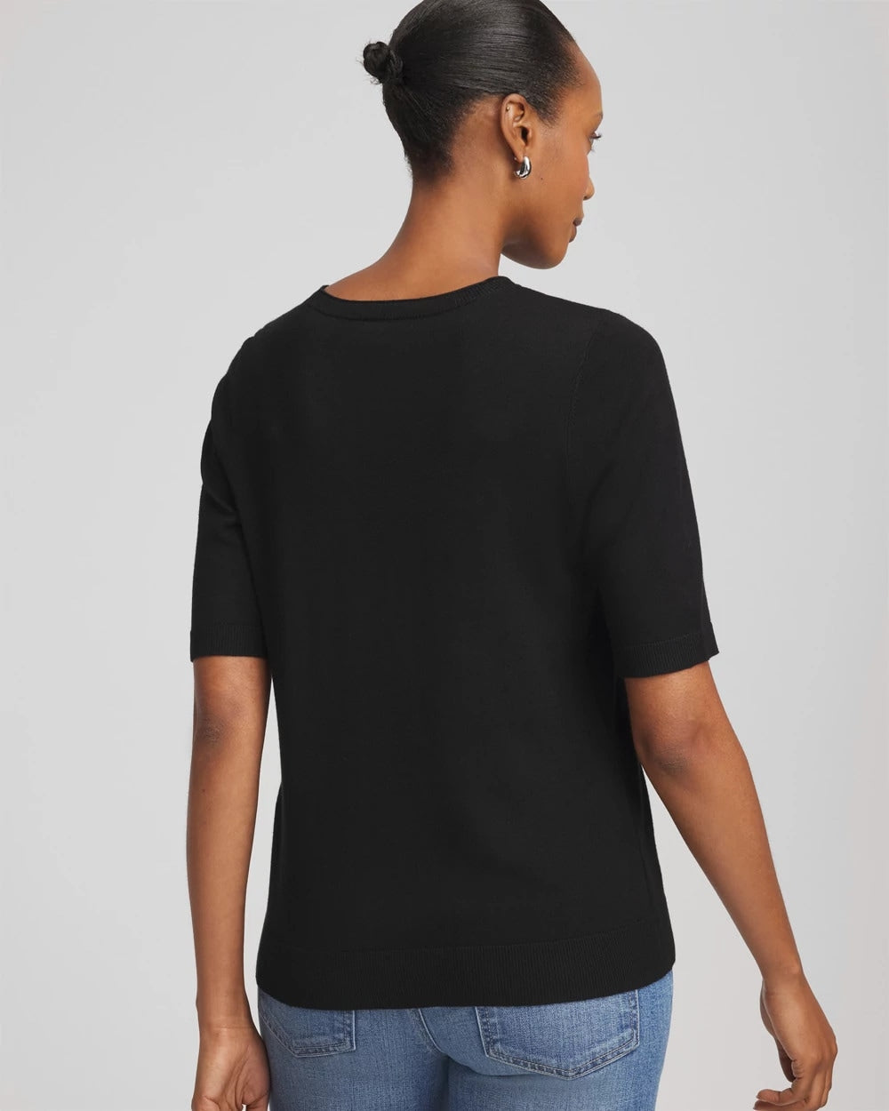 Chico's Women | Ella Classic-Fit Sweater Tee BLACK