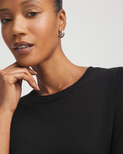 Chico's Women | Ella Classic-Fit Sweater Tee BLACK