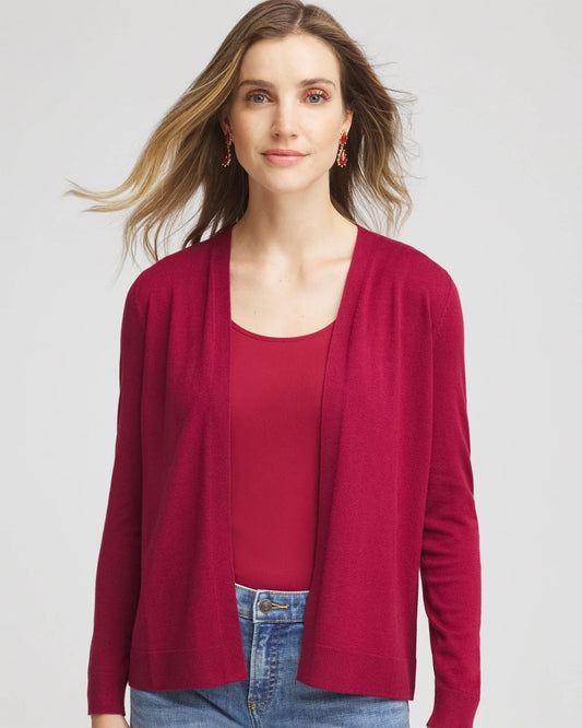 Chico's Women | Ella Long-Sleeve Cardigan RUSSET RED
