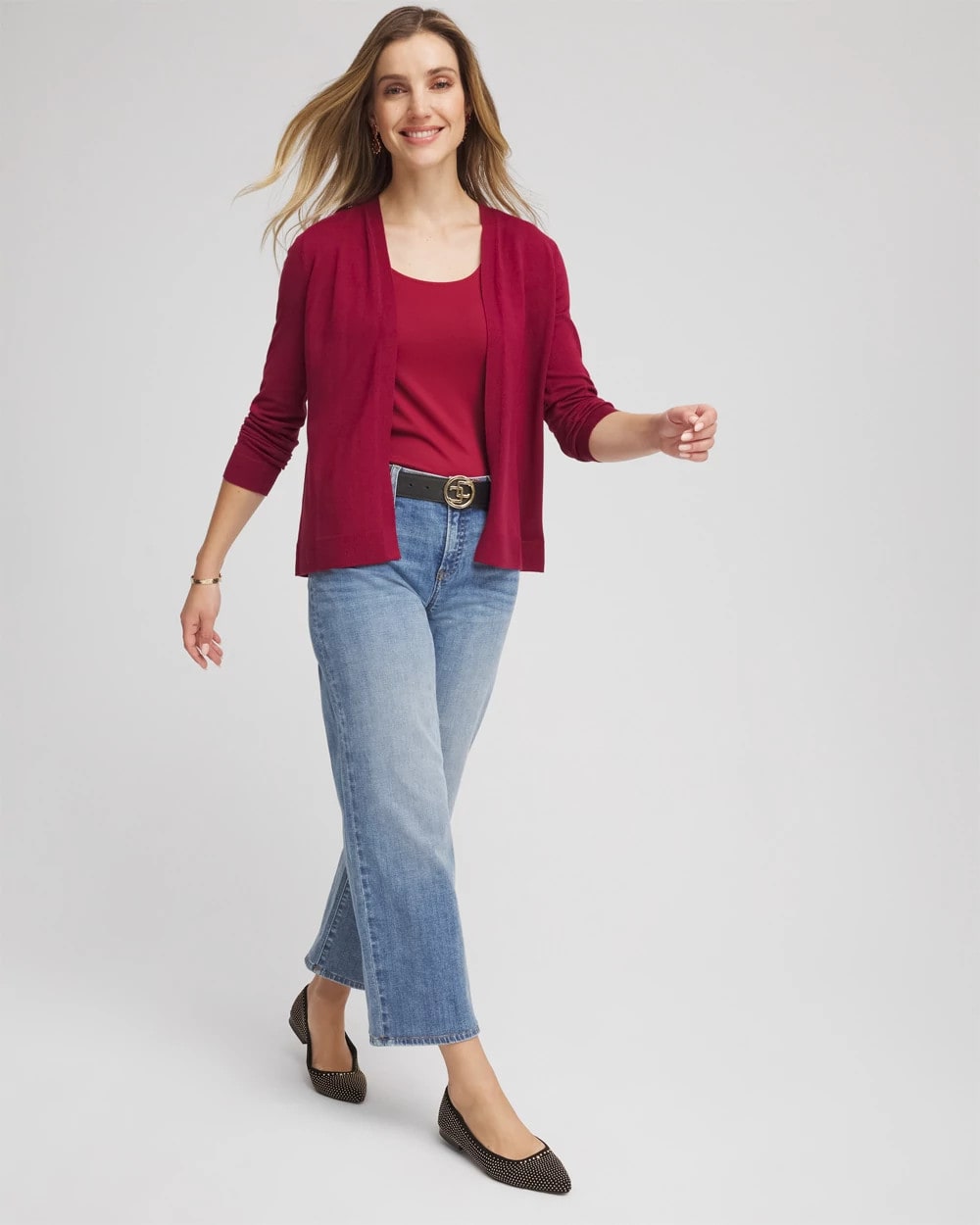 Chico's Women | Ella Long-Sleeve Cardigan RUSSET RED