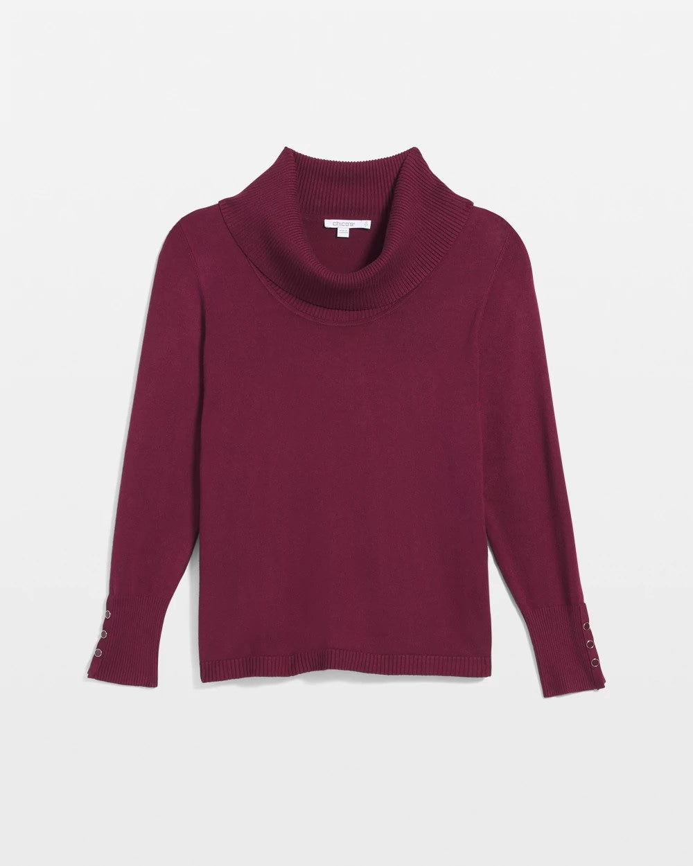 Chico's Women | Cowlneck Long-Sleeved Sweater DEEP CHIANTI