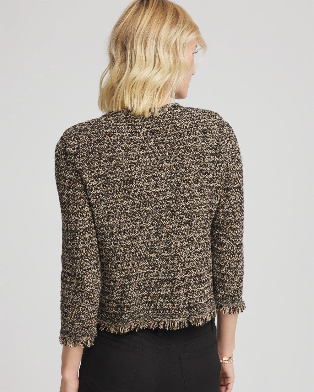 Chico's Women | Tweed Cropped Jacket BLACK