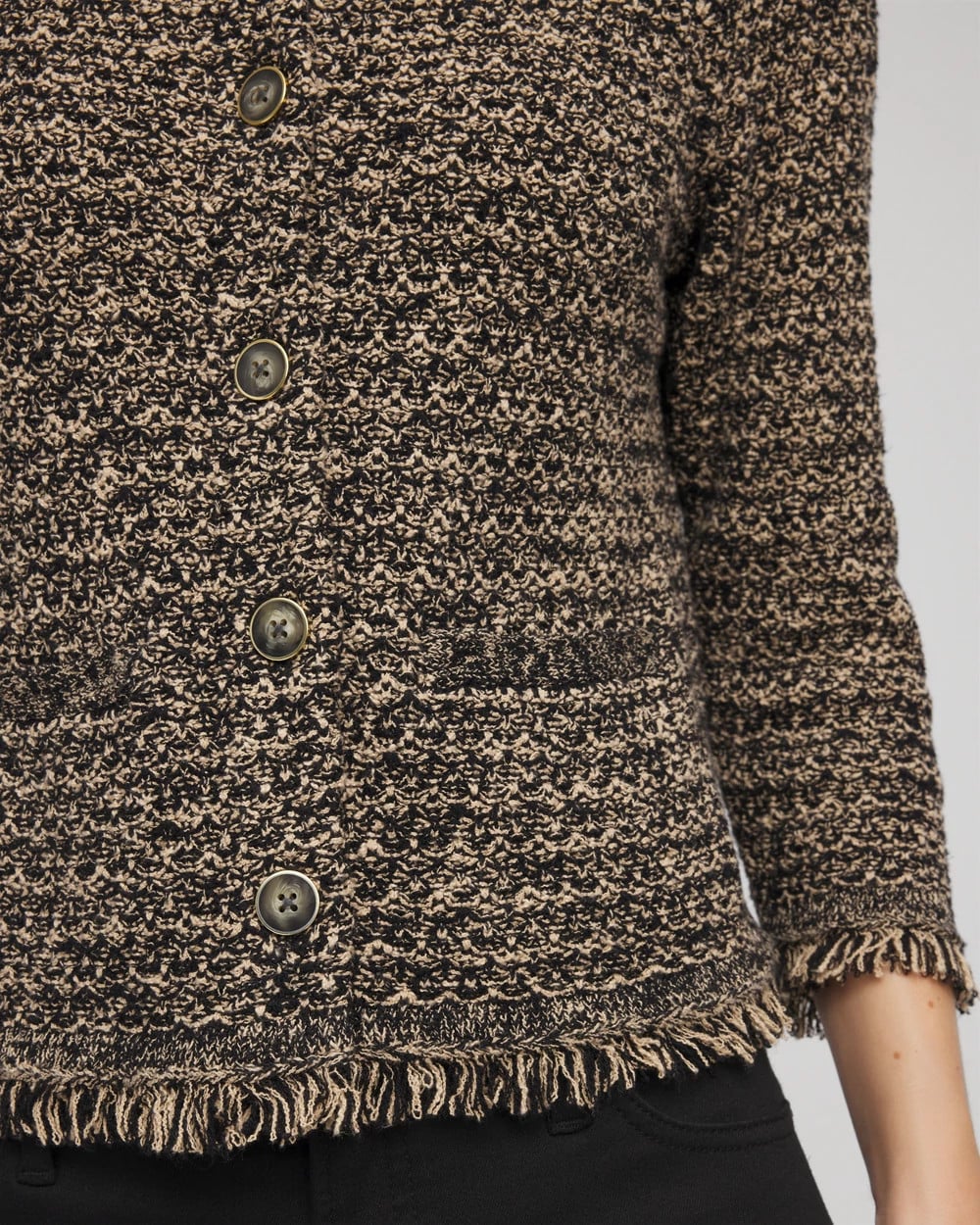 Chico's Women | Tweed Cropped Jacket BLACK