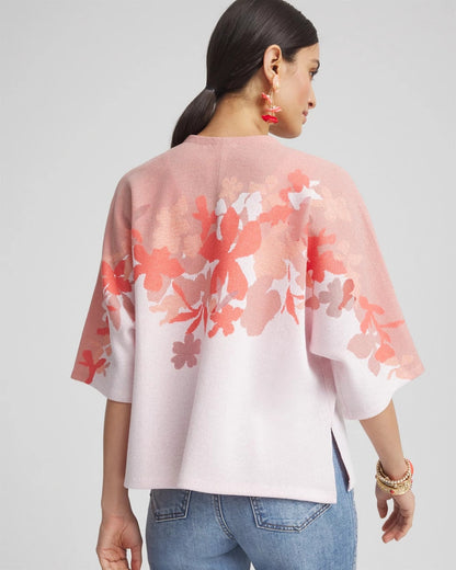 Chico's Women | Jacquard Kimono-Style Cardigan ALABASTER