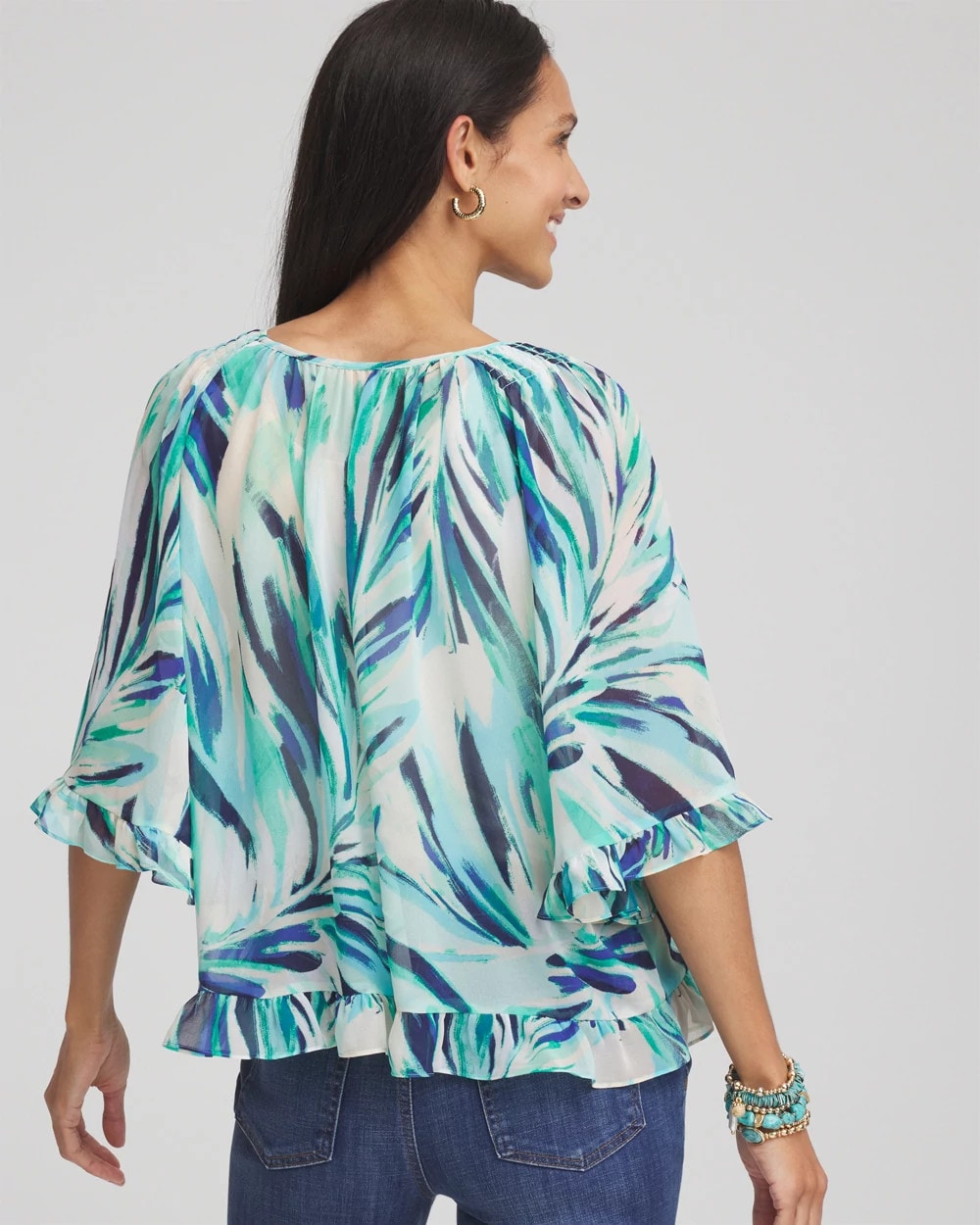 Chico's Women | Georgette Batwing Blouse SEASPRAY