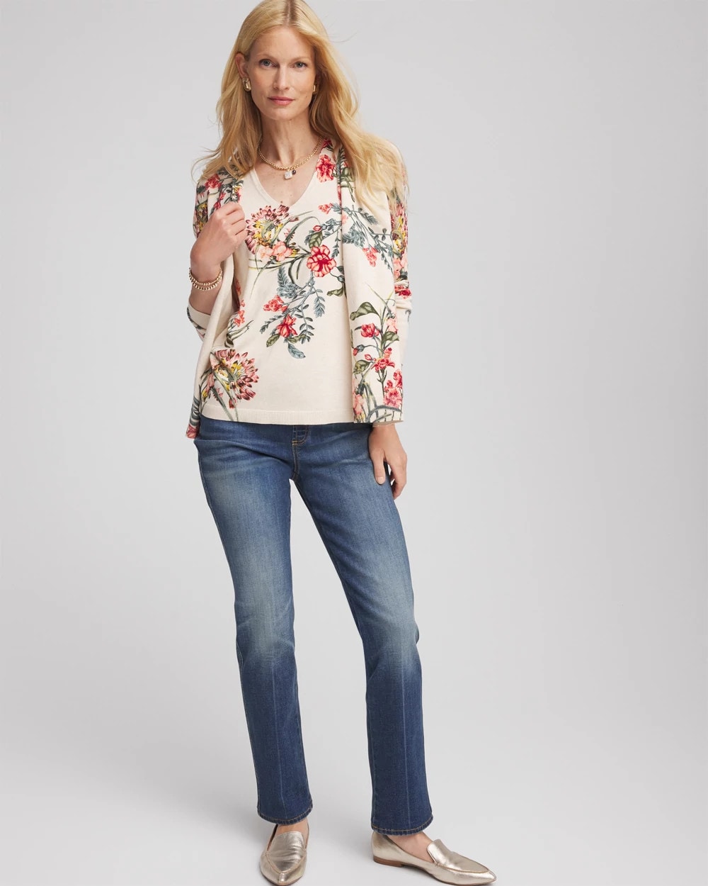 Chico's Women | Ella Printed Sweater Tank MULTI