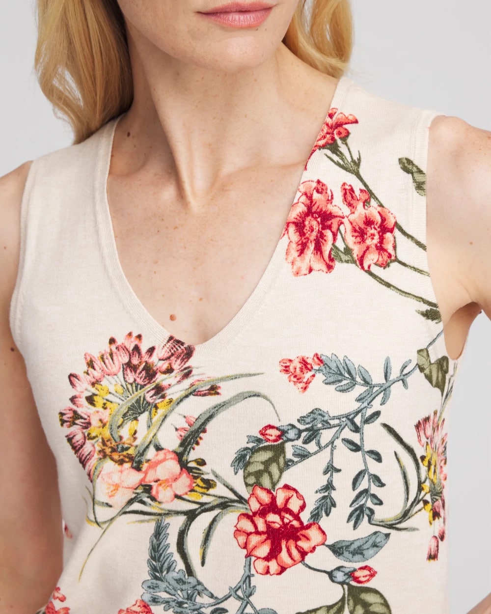 Chico's Women | Ella Printed Sweater Tank MULTI
