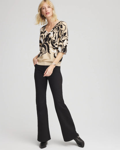 Chico's Women | Printed Dolman Sweater NEUTRAL