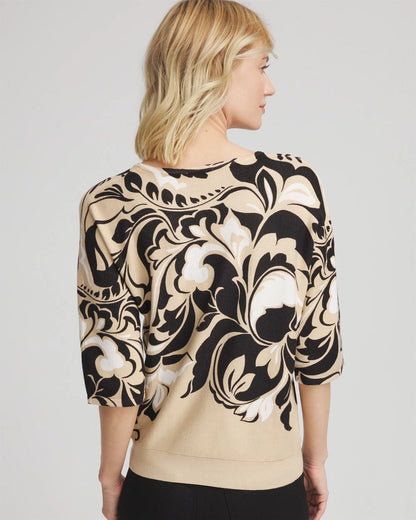 Chico's Women | Printed Dolman Sweater NEUTRAL
