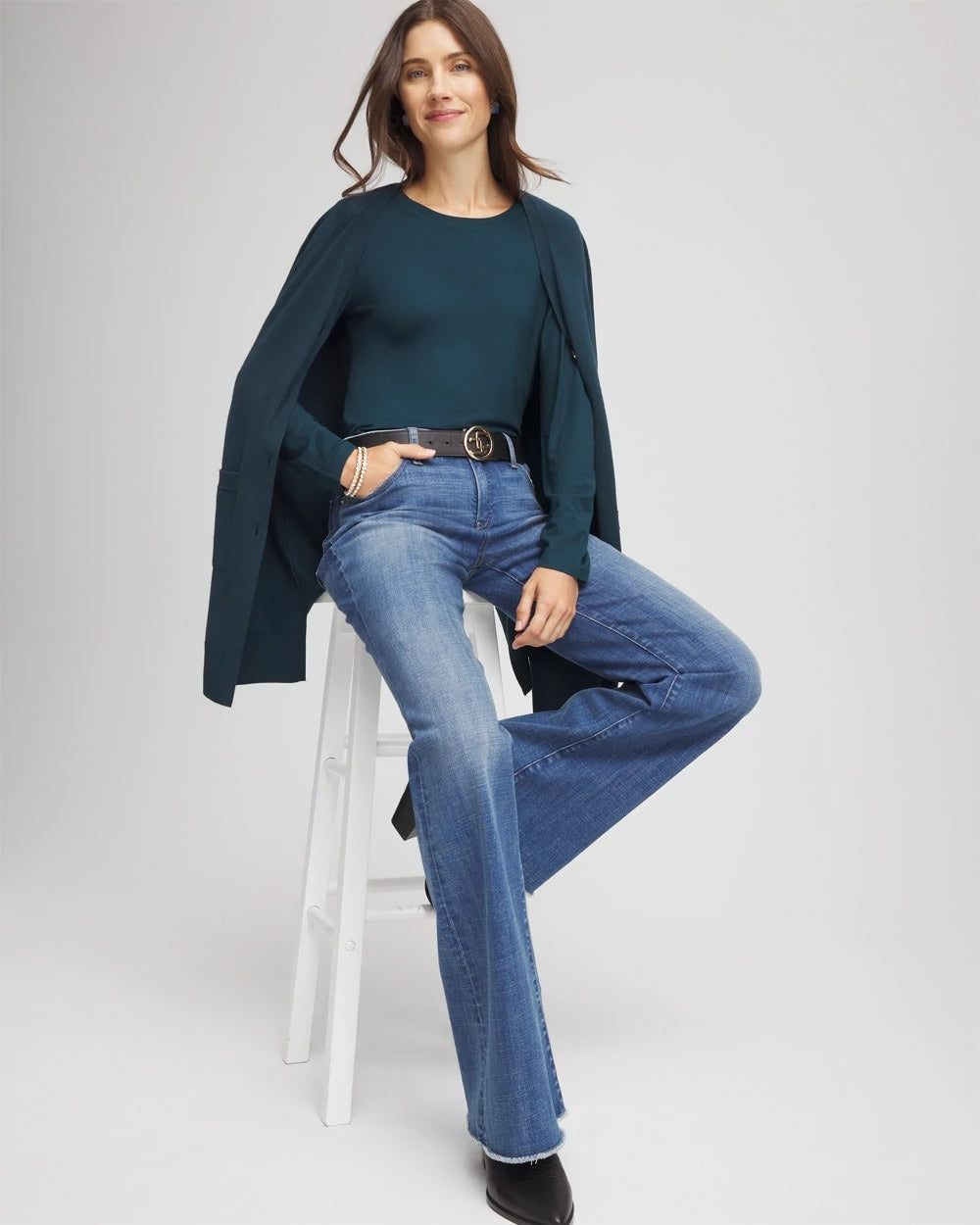 Chico's Women | Touch of Cool™ Layering Tee TEAL SHADOW