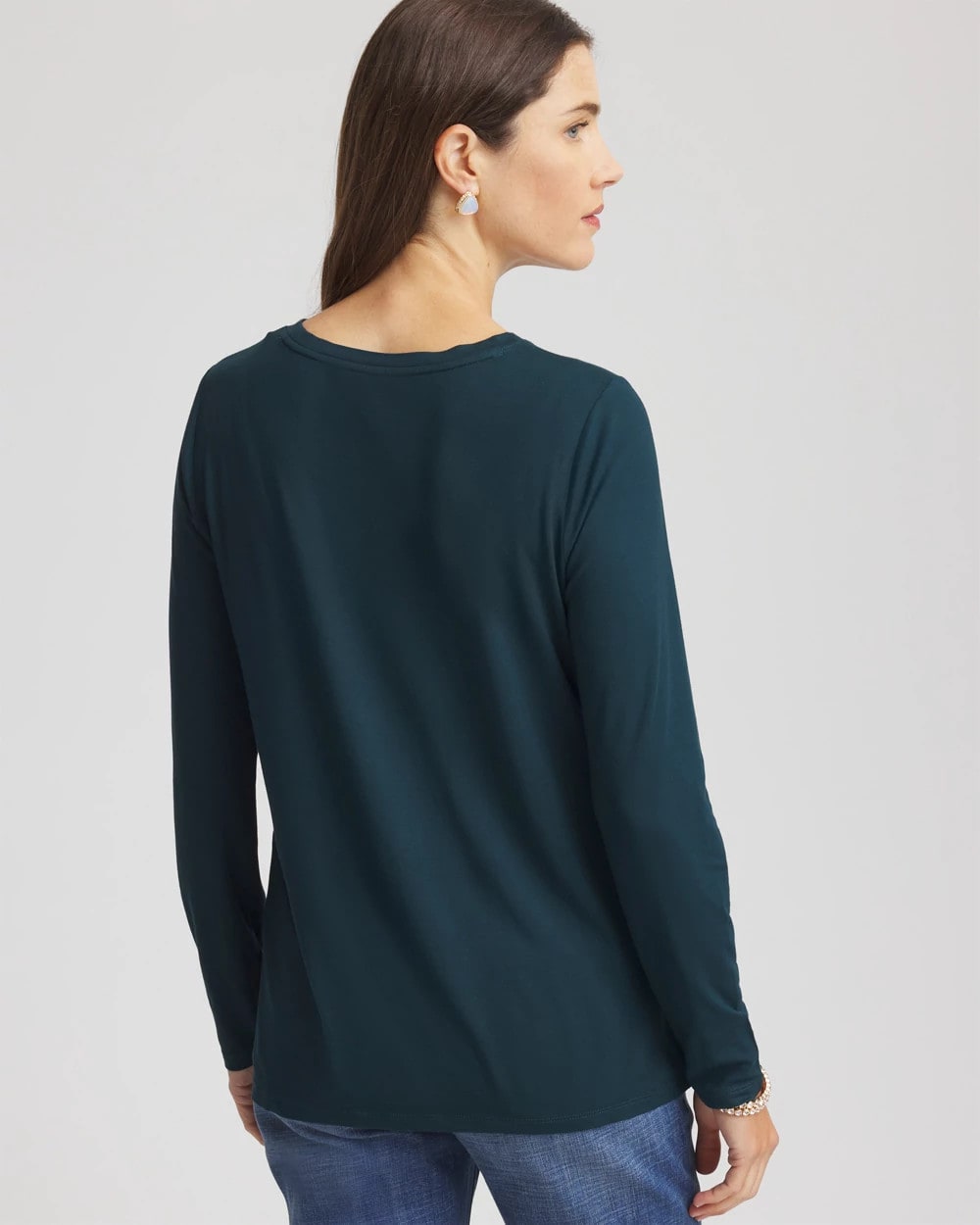 Chico's Women | Touch of Cool™ Layering Tee TEAL SHADOW