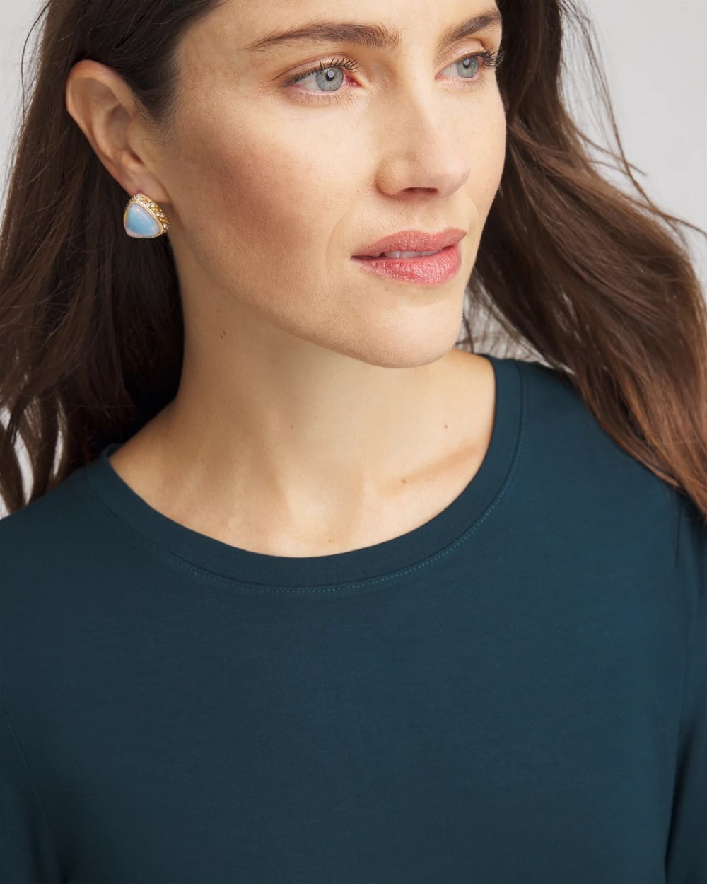 Chico's Women | Touch of Cool™ Layering Tee TEAL SHADOW